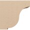 Ekena Millwork 5"W x 10"D x 10"H Classic Van Buren Rough Cedar Woodgrain TimberThane Corbel, Primed Tan CORUR05X10X10VANRCPR - alternate 3